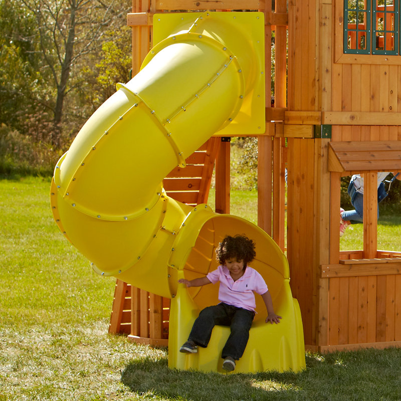 SwingnSlide Turbo Tube Spiral Slide for 5' Deck & Reviews Wayfair